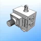 CP1R*-W - Roller operated fast/slow speed selection valve