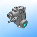 RQM*-W - Предохранительный клапан с электромагнитной разгрузкой и выбором величины настройки давления - резьбовые отверстия